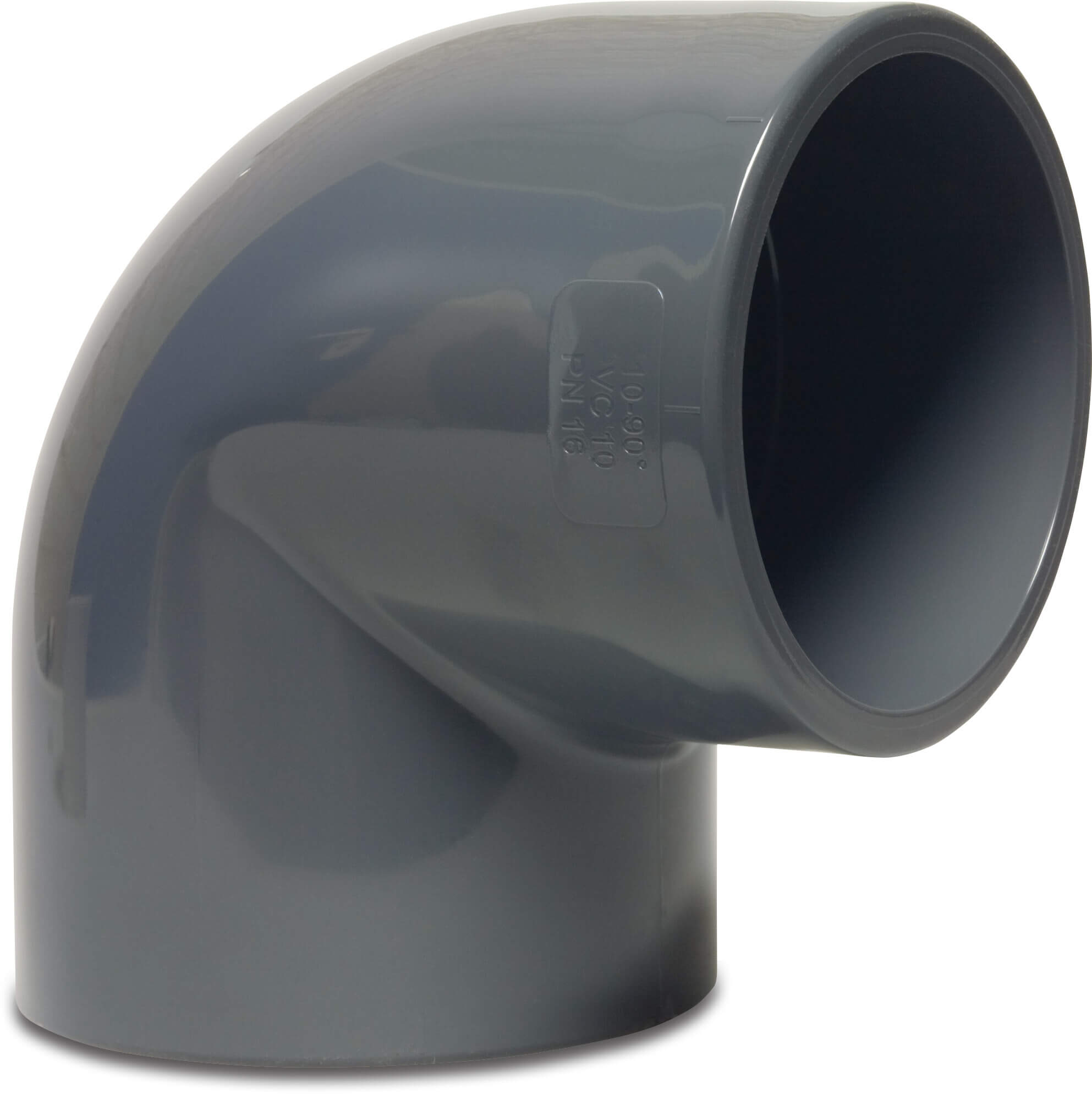 Profec Elbow 90° PVC-U 32 mm glue socket 16bar grey